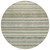 8' Sage Mint Green And Beige Round Striped Washable Indoor Outdoor Area Rug