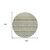 8' Sage Mint Green And Beige Round Striped Washable Indoor Outdoor Area Rug