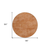 8' Brown Round Washable Indoor Outdoor Area Rug