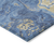 8' X 10' Blue Gold And Ivory Abstract Washable Indoor Outdoor Area Rug