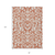 8' X 10' Salmon And Ivory Floral Washable Indoor Outdoor Area Rug
