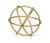 Petite Gold Metal Orb Decorative Sculpture - 808230079496