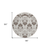 8' Chocolate Taupe And Beige Round Oriental Washable Indoor Outdoor Area Rug
