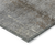 8' Khaki And Brown Round Abstract Washable Indoor Outdoor Area Rug