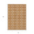 10' X 14' Copper And Ivory Geometric Washable Indoor Outdoor Area Rug