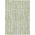10' X 14' Artichoke Green And Ivory Abstract Washable Indoor Outdoor Area Rug