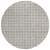 8' Taupe And Gray Round Geometric Washable Indoor Outdoor Area Rug