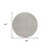 8' Taupe And Gray Round Geometric Washable Indoor Outdoor Area Rug