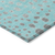 9' X 12' Aqua And Teal Blue Abstract Washable Indoor Outdoor Area Rug