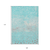 9' X 12' Aqua And Teal Blue Abstract Washable Indoor Outdoor Area Rug