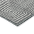8' X 10' Charcoal And Ivory Geometric Washable Indoor Outdoor Area Rug