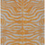 10' X 14' Copper And Gray Animal Print Washable Indoor Outdoor Area Rug