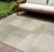 10' X 14' Taupe Geometric Washable Indoor Outdoor Area Rug