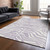 9' X 12' Lavender And Ivory Animal Print Washable Indoor Outdoor Area Rug