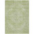 9' X 12' Sage And Ivory Oriental Washable Indoor Outdoor Area Rug
