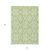 10' X 14' Artichoke Green And Ivory Trellis Washable Indoor Outdoor Area Rug
