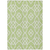 10' X 14' Artichoke Green And Ivory Trellis Washable Indoor Outdoor Area Rug
