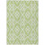 10' X 14' Artichoke Green And Ivory Trellis Washable Indoor Outdoor Area Rug