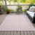 8' X 10' Pink And Gray Ogee Washable Indoor Outdoor Area Rug