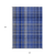 10' X 14' Navy Blue Plaid Washable Non Skid Indoor Outdoor Area Rug