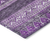8' X 10' Purple Eggplant And Gray Southwestern Washable Indoor Outdoor Area Rug