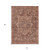 10' X 14' Burgundy Medallion Washable Indoor Outdoor Area Rug