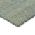 8' Blue Round Striped Washable Indoor Outdoor Area Rug