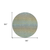 8' Blue Round Striped Washable Indoor Outdoor Area Rug