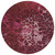 8' Merlot Blush And Gray Round Abstract Washable Indoor Outdoor Area Rug