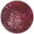 8' Merlot Blush And Gray Round Abstract Washable Indoor Outdoor Area Rug