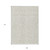 9' X 12' Ivory And Beige Damask Washable Indoor Outdoor Area Rug
