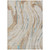10' X 14' Beige Teal Blue And Ivory Abstract Washable Indoor Outdoor Area Rug