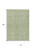 10' X 14' Sage And Ivory Geometric Washable Indoor Outdoor Area Rug