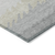 8' X 10' Silver Gray And Beige Striped Washable Indoor Outdoor Area Rug