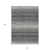 10' X 14' Gray And Charcoal Abstract Washable Indoor Outdoor Area Rug
