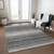 10' X 14' Gray And Charcoal Abstract Washable Indoor Outdoor Area Rug