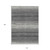 10' X 14' Gray And Charcoal Abstract Washable Indoor Outdoor Area Rug