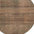 8' Orange Copper And Brown Round Striped Washable Indoor Outdoor Area Rug