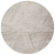 8' Beige And Brown Round Abstract Washable Indoor Outdoor Area Rug