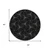 8' Black And Ivory Round Geometric Washable Indoor Outdoor Area Rug Transitional Style - Black, Ivory Color
