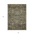 10' X 14' Brown And Beige Oriental Washable Indoor Outdoor Area Rug
