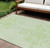 10' X 14' Mint Green Artichoke Green And Ivory Floral Washable Indoor Outdoor Area Rug