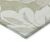 9' X 12' Artichoke Green Ivory And Taupe Floral Washable Indoor Outdoor Area Rug