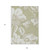 9' X 12' Artichoke Green Ivory And Taupe Floral Washable Indoor Outdoor Area Rug