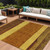 8' X 10' Terra Cotta Gold And Brown Abstract Washable Indoor Outdoor Area Rug