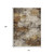 10' X 14' Brown And Beige Abstract Washable Indoor Outdoor Area Rug - Brown, Beige