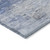 8' X 10' Denim Blue And Sky Blue Abstract Washable Indoor Outdoor Area Rug - Denim Blue, Sky Blue