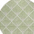 8' Green Beige And Ivory Round Geometric Washable Indoor Outdoor Area Rug