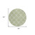 8' Green Beige And Ivory Round Geometric Washable Indoor Outdoor Area Rug
