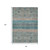 8' X 10' Teal Blue Salmon And Beige Medallion Washable Indoor Outdoor Area Rug